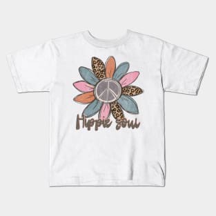 Hippie Soul Boho Daisy shirt Kids T-Shirt